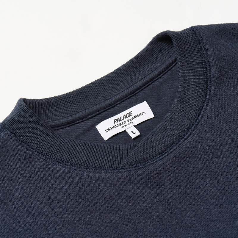 PALACE PALACE ENGINEERED GARMENTS CREW NAVY outlook