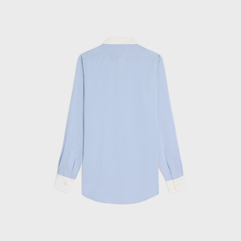 CELINE romy shirt in striped silk outlook