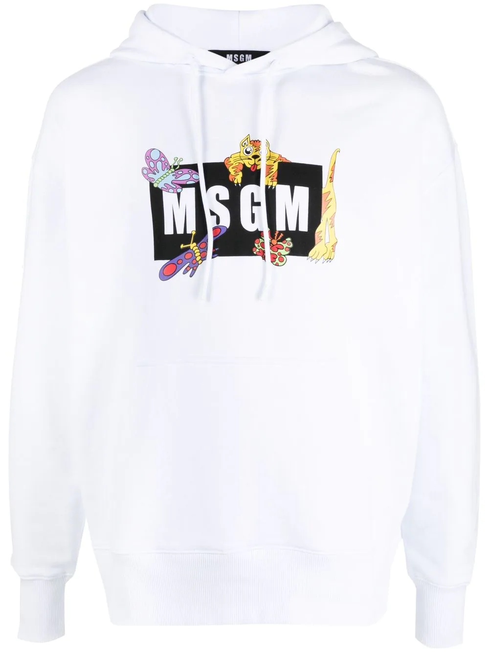 logo-print hoodie - 1