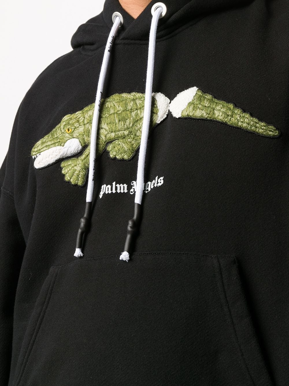 crocodile-print hoodie - 5