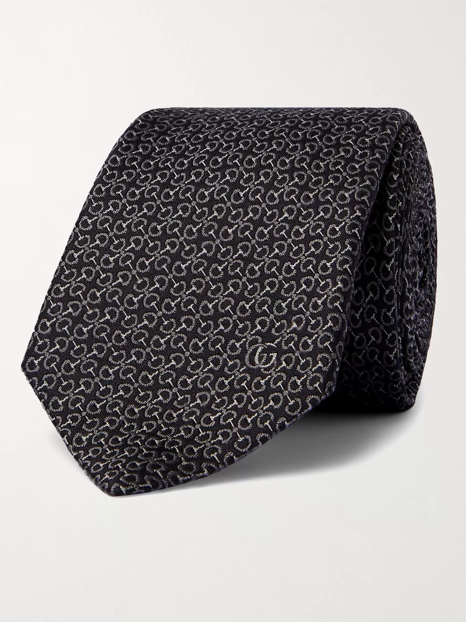 7cm Logo-Jacquard Silk Tie - 1