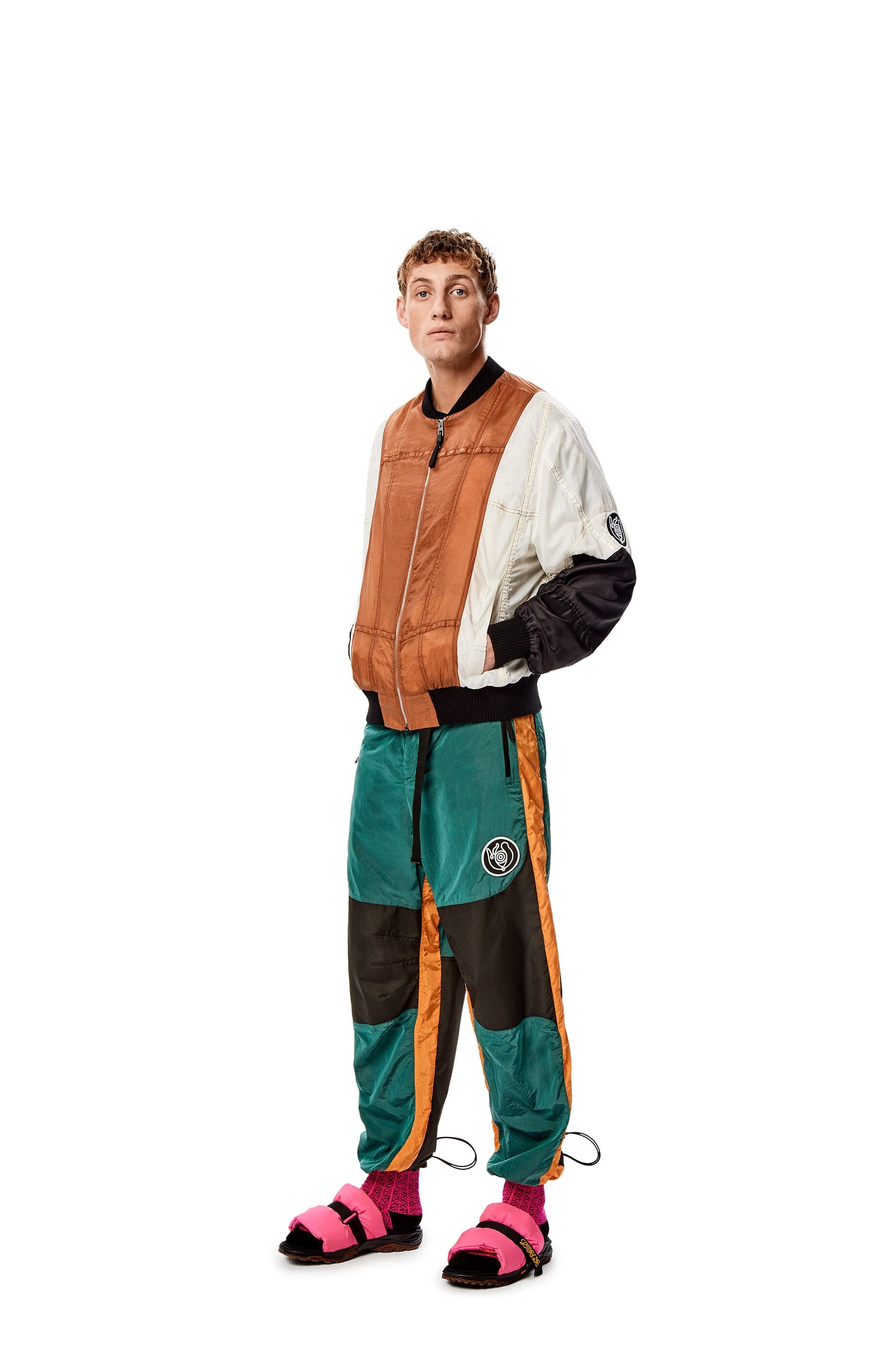 Drawstring panel trousers - 2