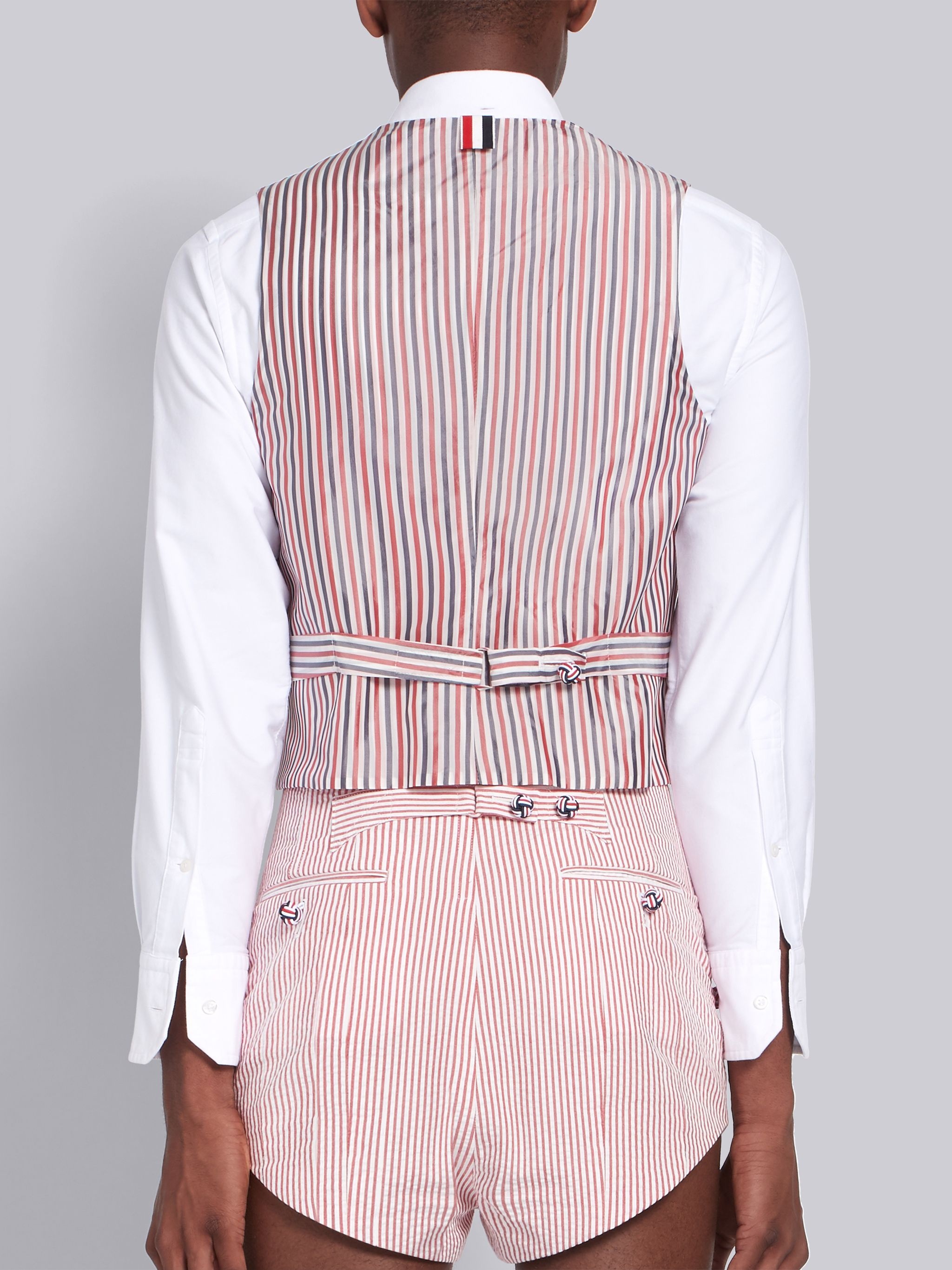 RWB Seersucker Stripe Classic Vest - 3