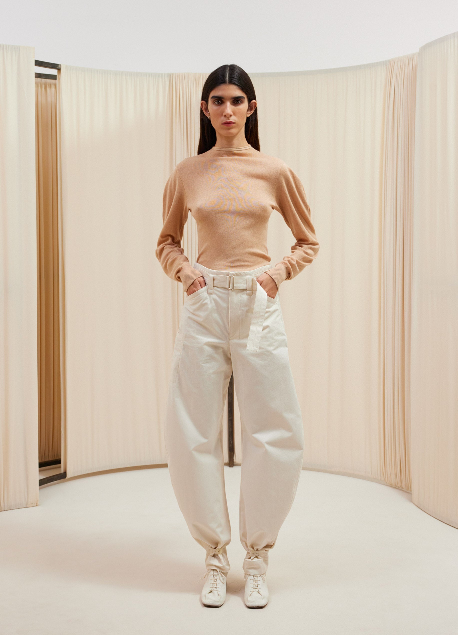 SEAMLESS MOCK NECK JUMPER - 3