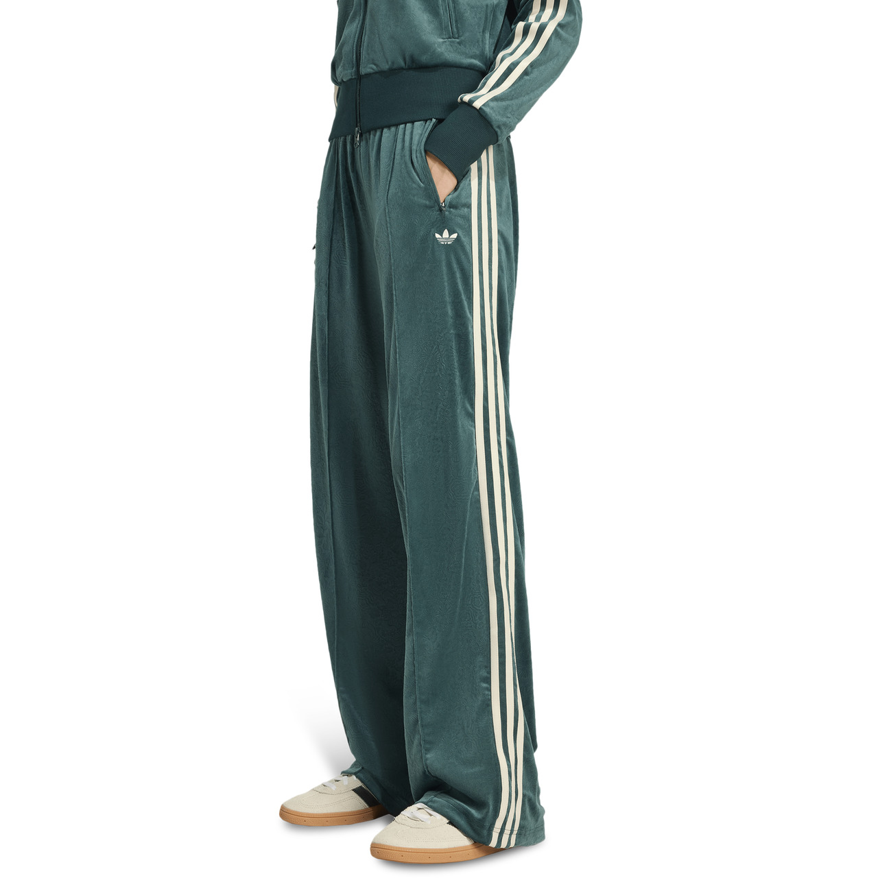adidas Womens adidas Originals x Liberty London Firebird Velvet Pants - 1