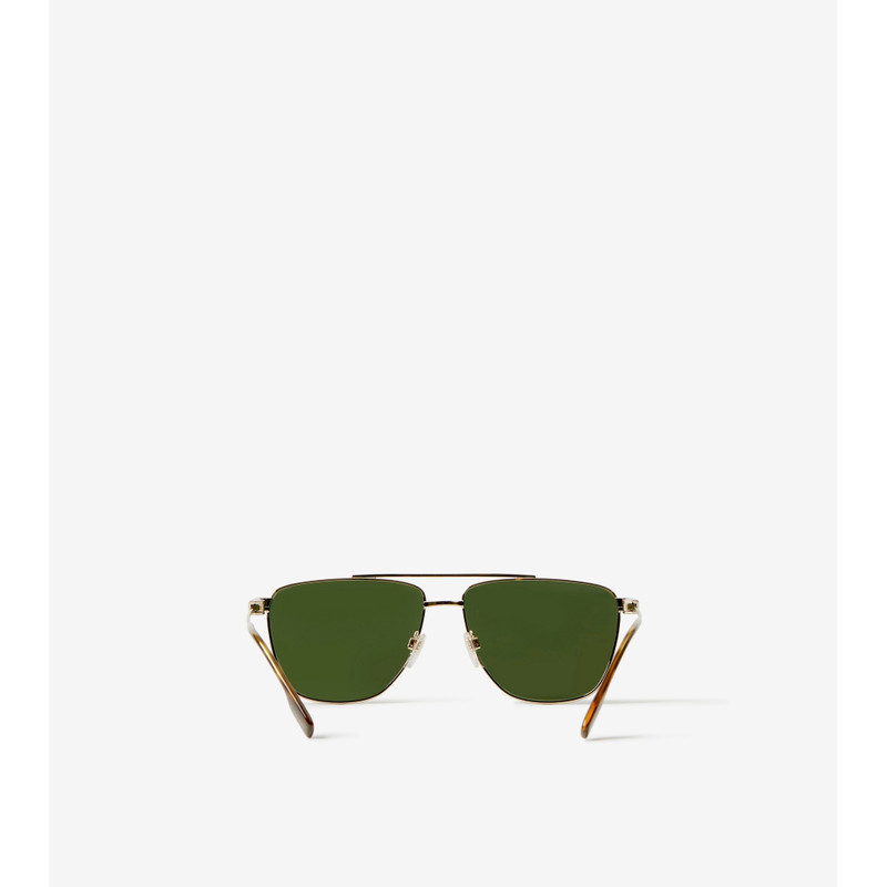 Stripe Detail Pilot Sunglasses 3