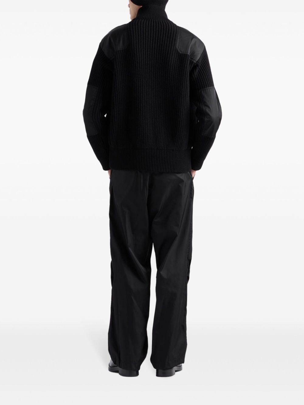 zip-up ribbed knit cardigan - 3