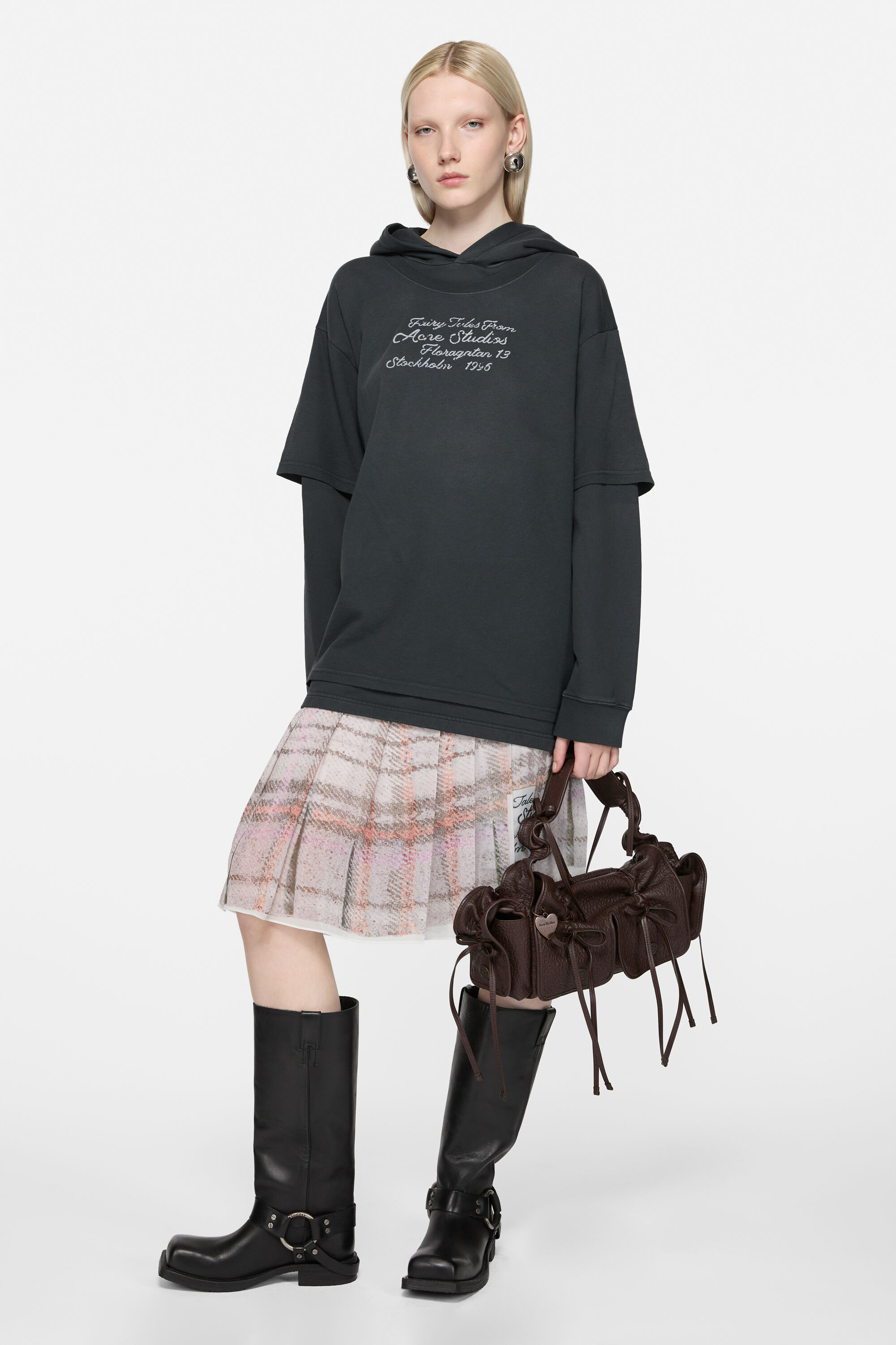 Layered sweatshirt - Black - 2