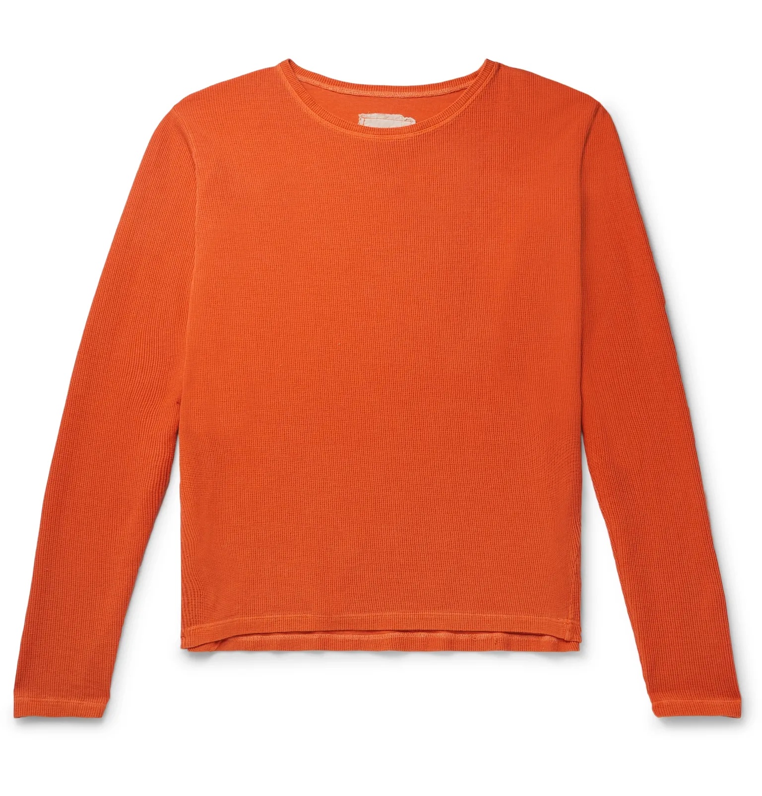 Waffle-Knit Cotton-Blend Jersey T-Shirt - 1