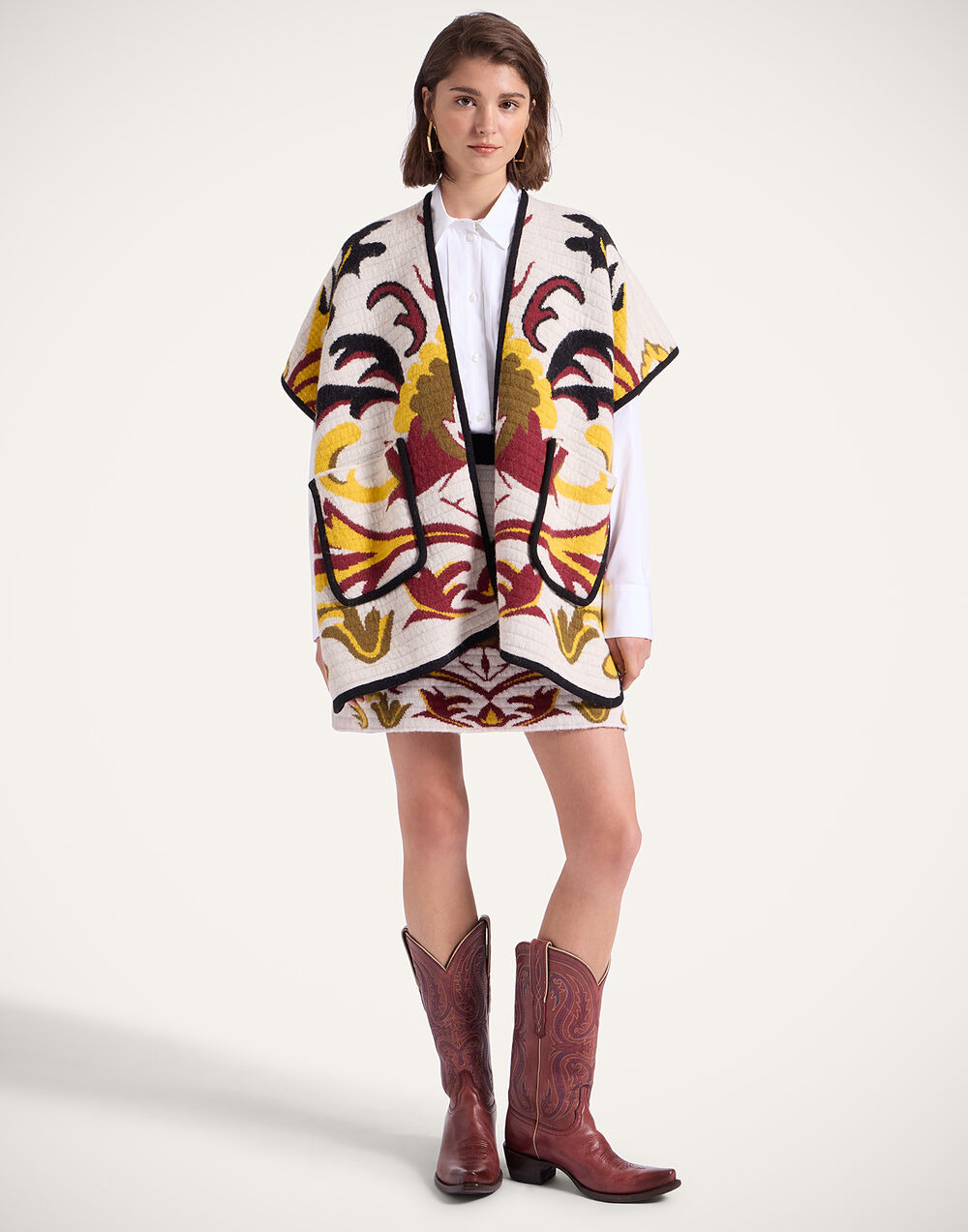 In My Power Knit Scarf Cape - 6