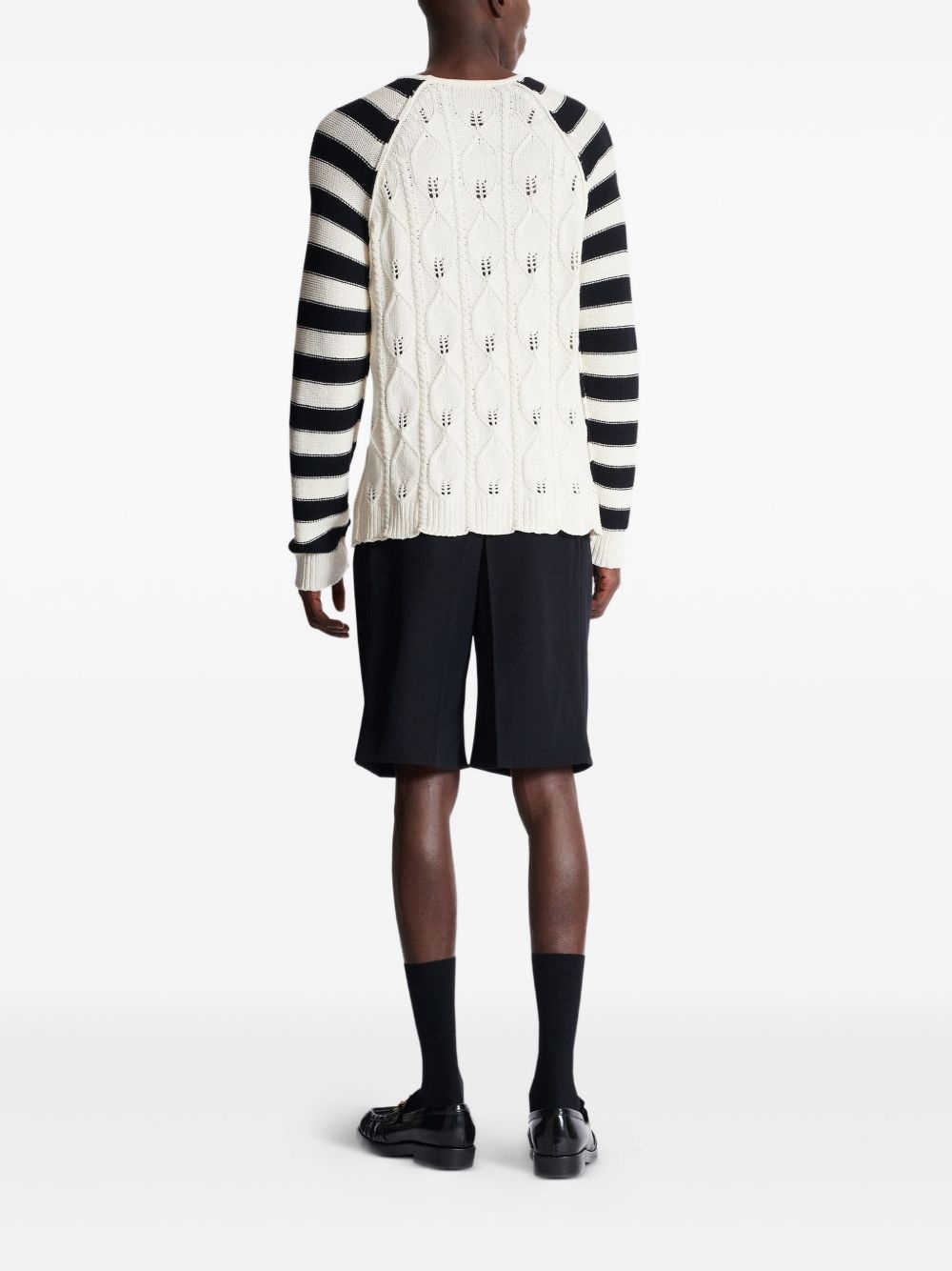 cable-knit jumper - 4