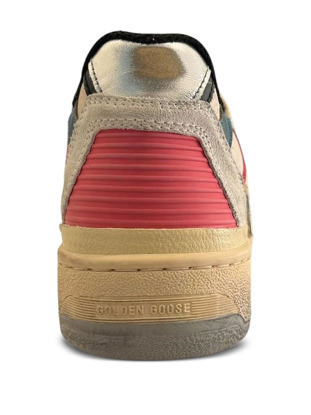 Forty2 star-patch leather sneakers - 2