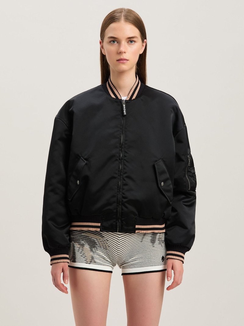 Curved logo bomber 3