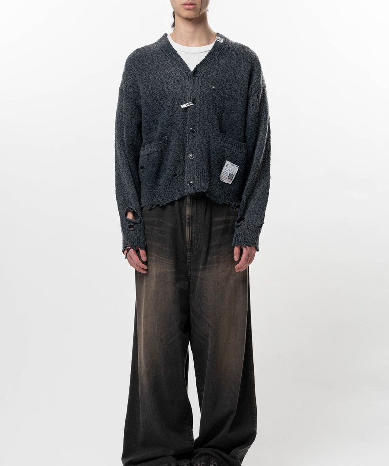 Maison MIHARAYASUHIRO Sun Faded Like Knit Cardigan outlook