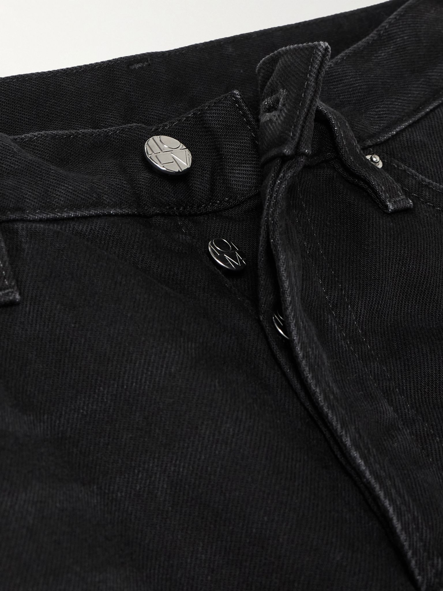 Mid-rise straight-leg organic jeans Black - 5