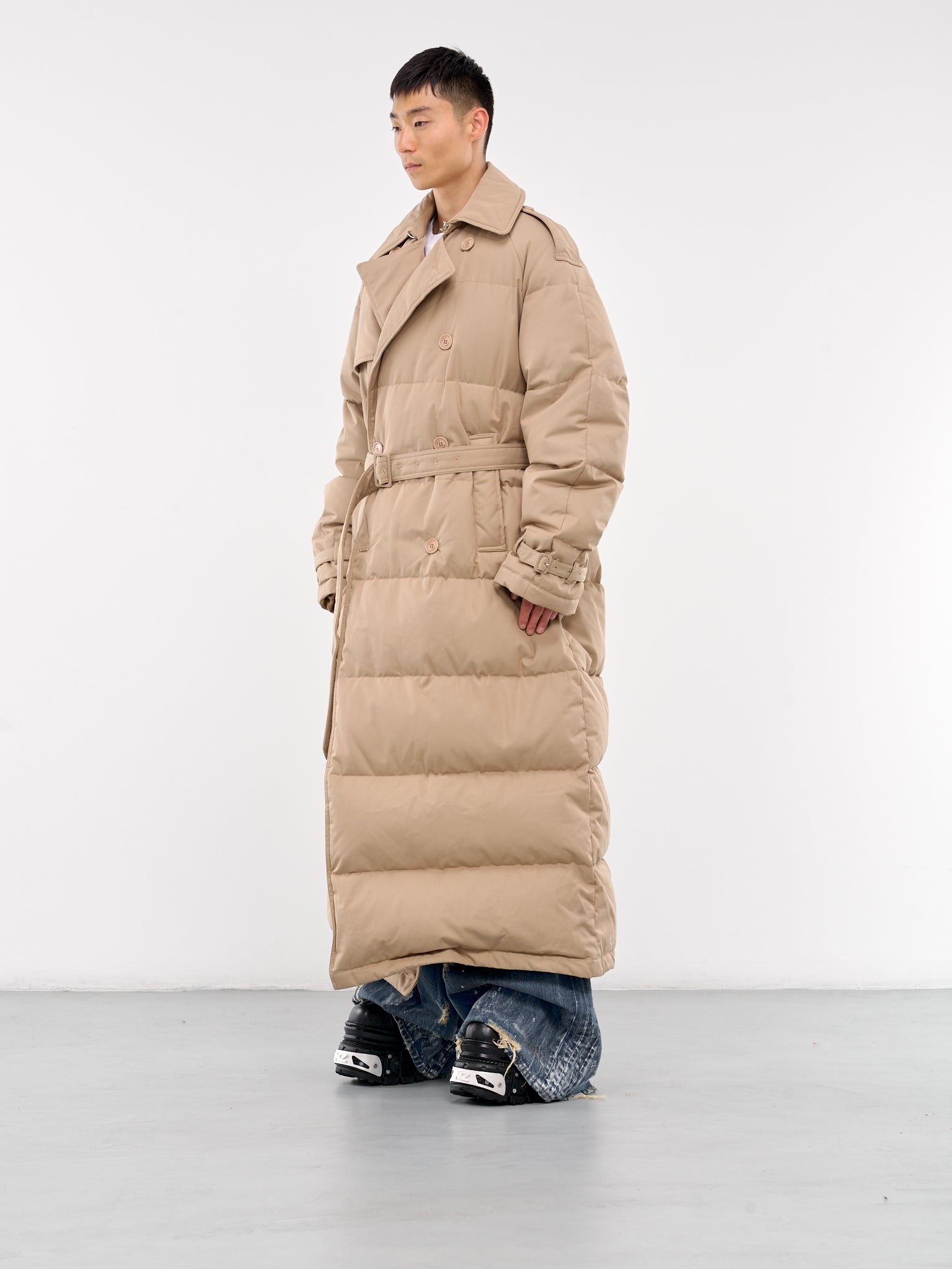 Puffer Trench Coat - 2
