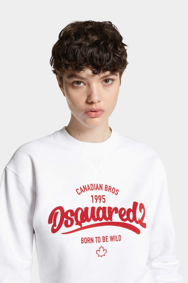 SUPERNEGATIVE DYED JUST RIGHT CROPPED RAW HEM CREWNECK - 5
