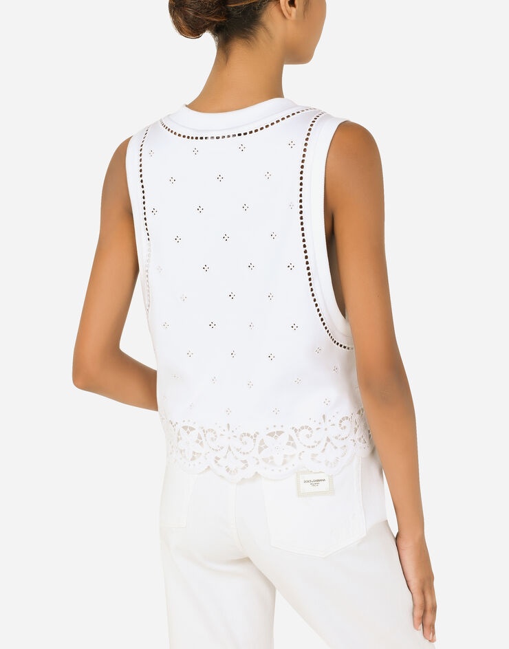 Interlock tank top with DG embroidery - 5