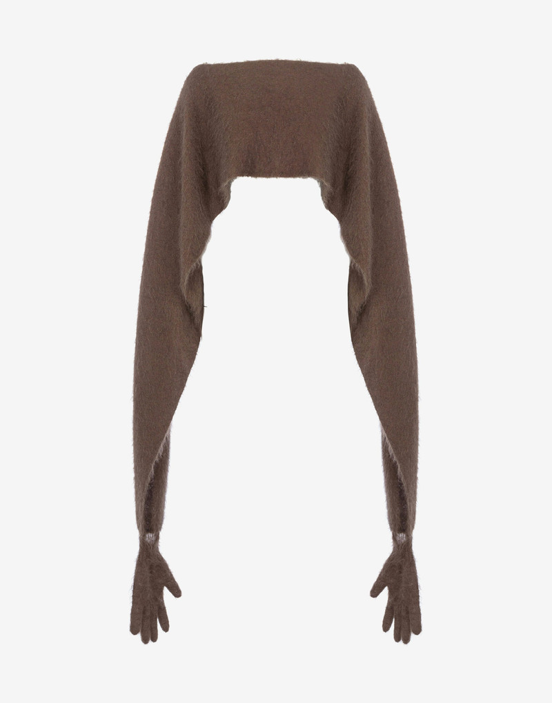 CLOAK IN BRUSHED MOHAIR - 1