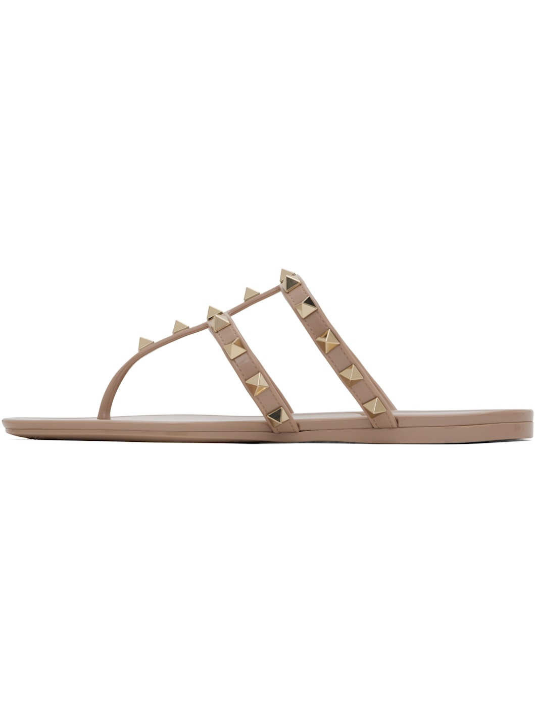 Taupe Summer Rockstud Sandals - 3