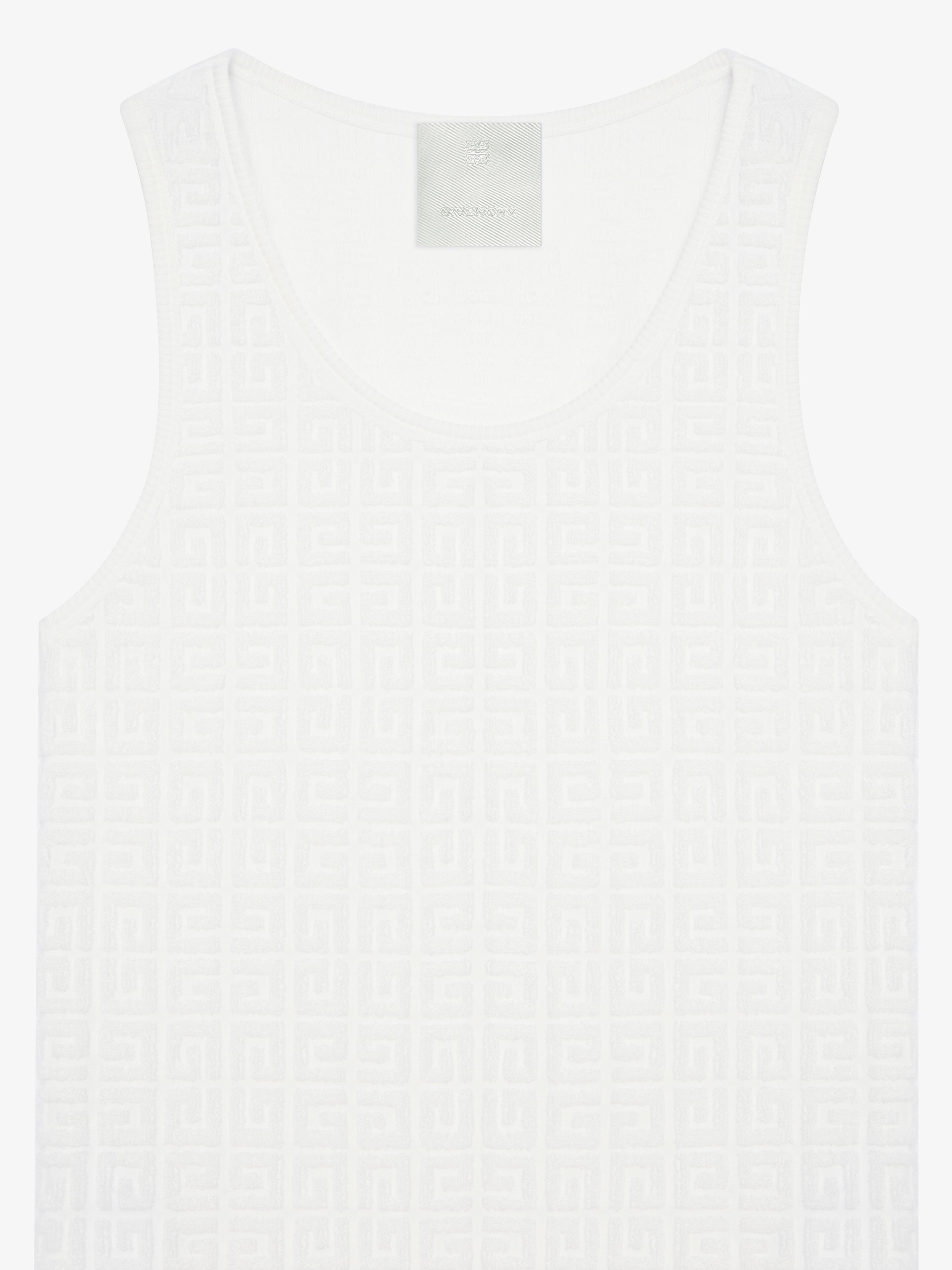 TANK TOP DRESS IN 4G COTTON TOWELLING JACQUARD - 5