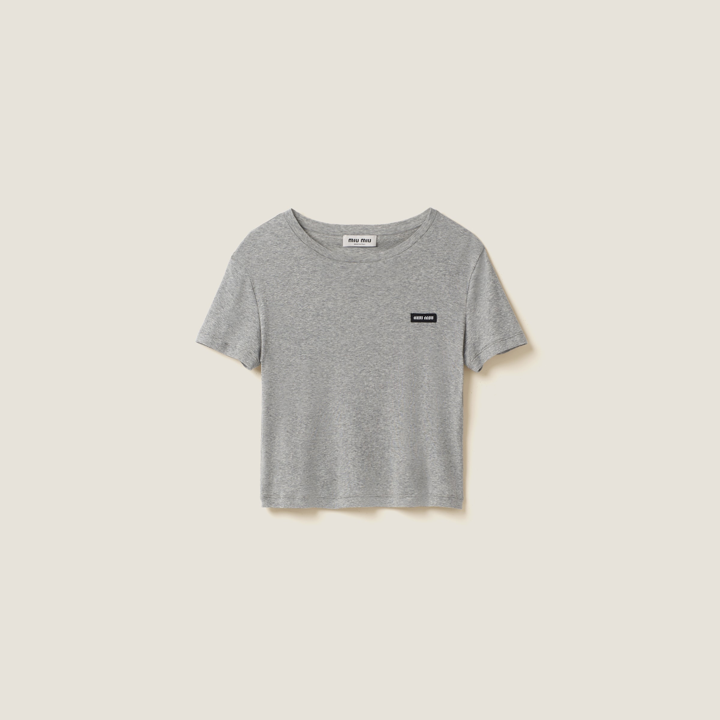 Ribbed jersey T-shirt - 1