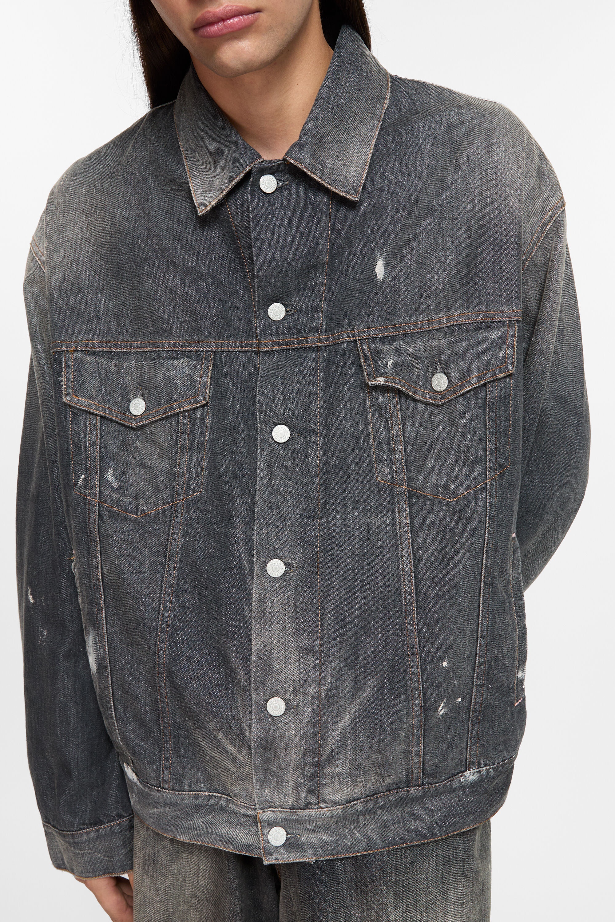 Denim jacket - Oversized fit - Black - 6