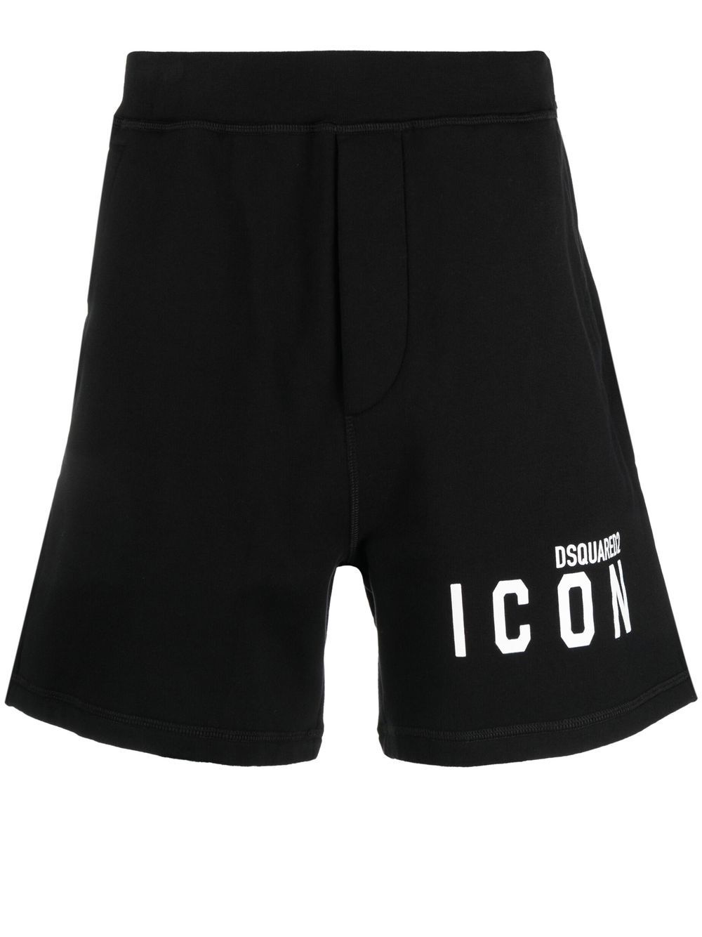 logo-print track shorts - 1