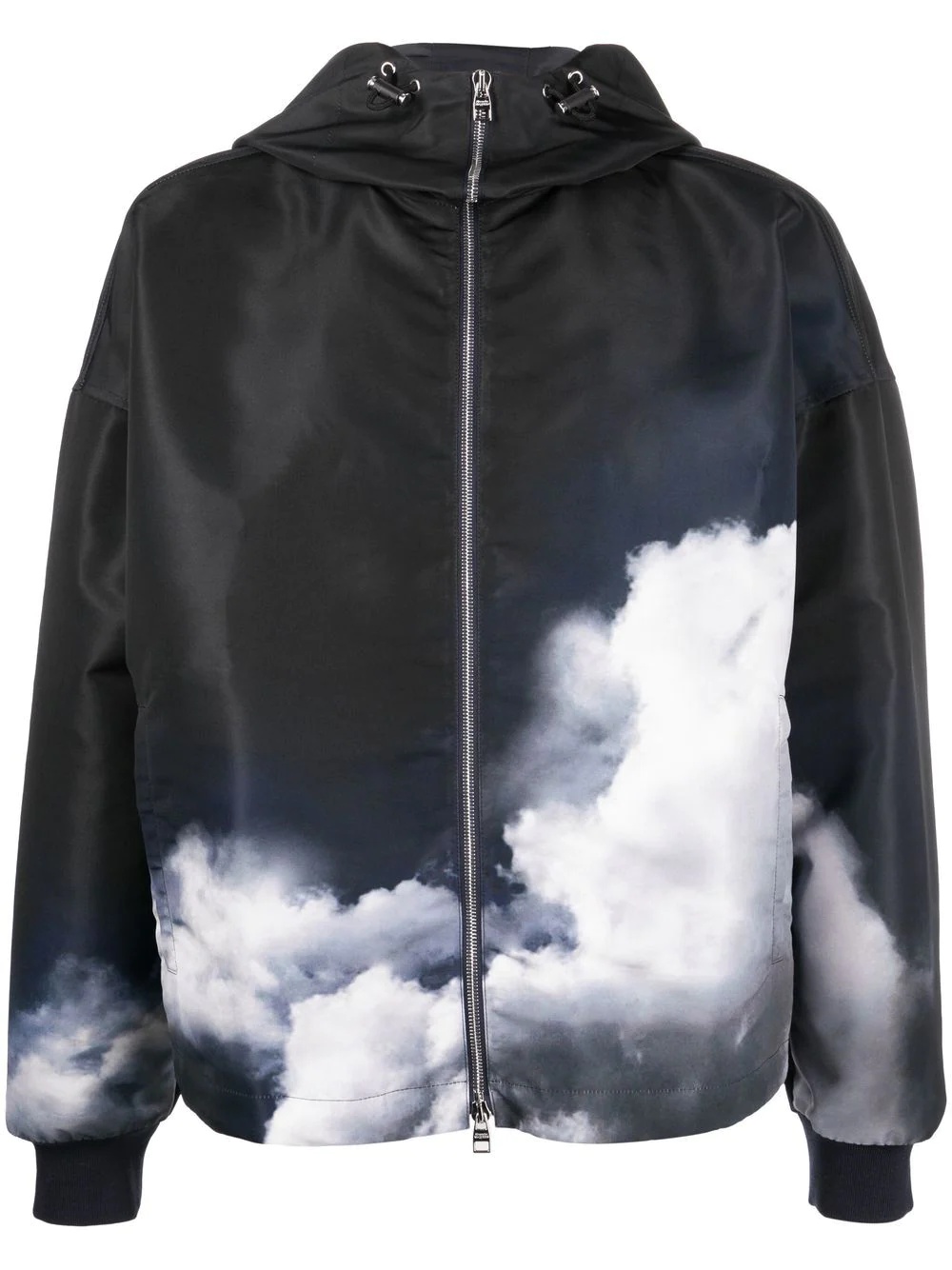 Storm Sky-print hooded jacket - 1