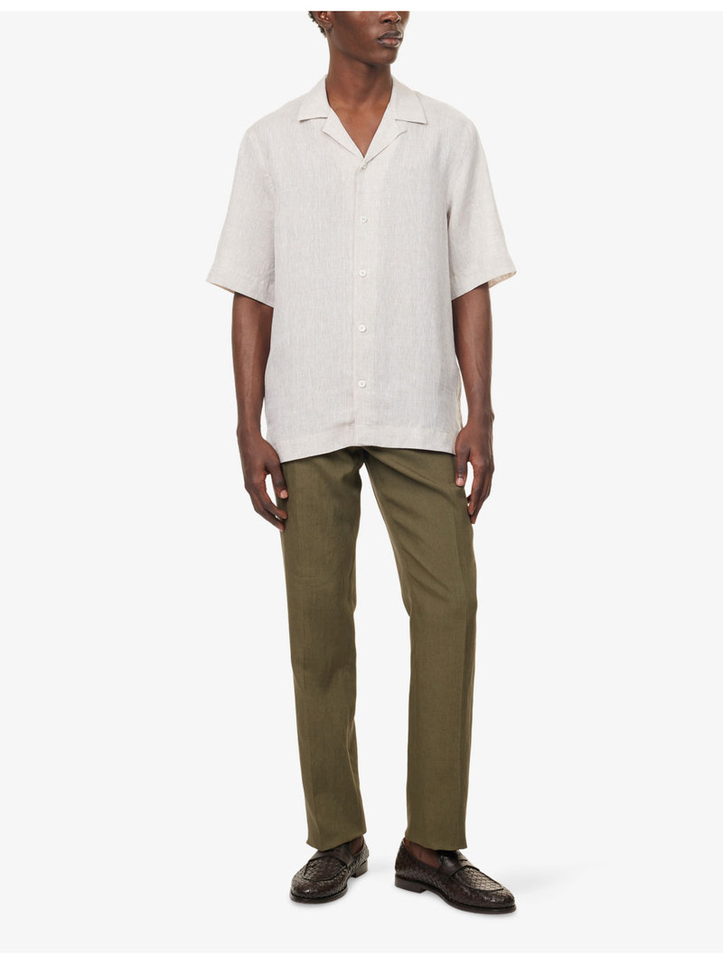 Paul Smith Short-Sleeve Linen Shirt outlook