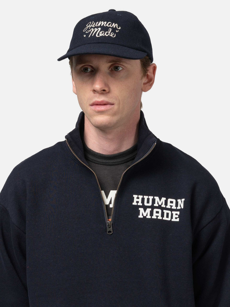 Human Made 6Panel Wool Cap Navy outlook