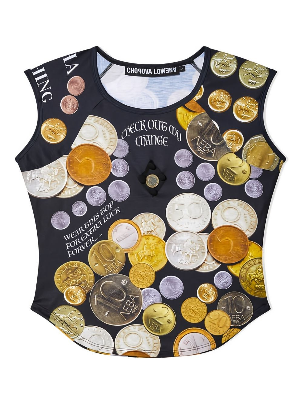 Angelica coin-print top - 1