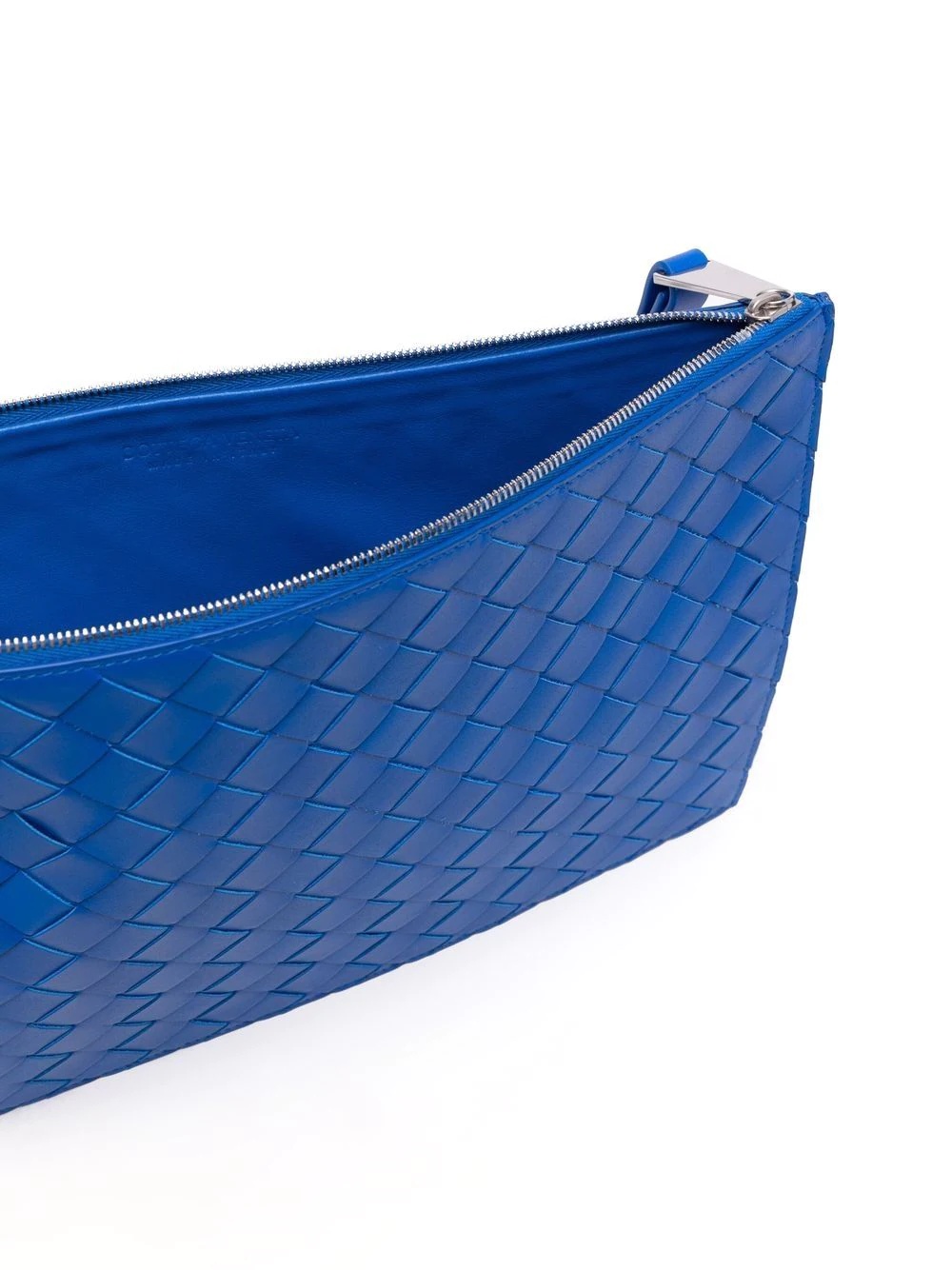 Intrecciato woven leather clutch bag - 5