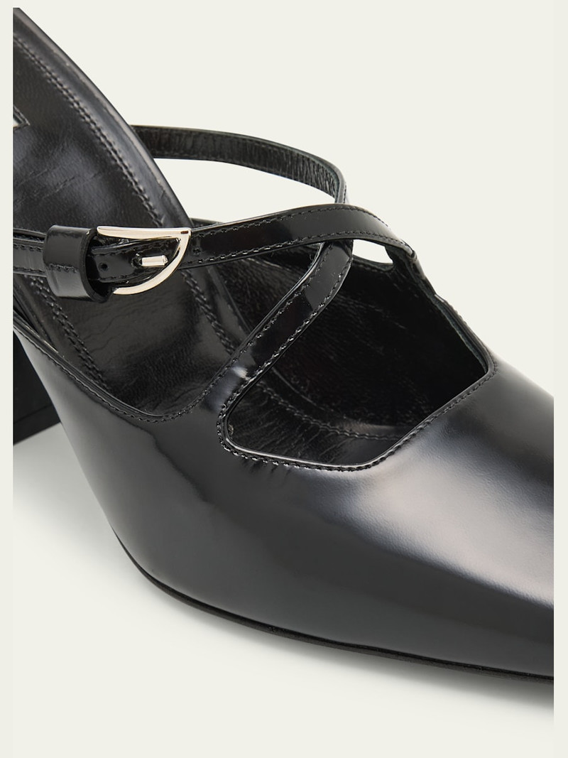 NODALETO Nodstalgia Grace Leather Mule Pumps outlook