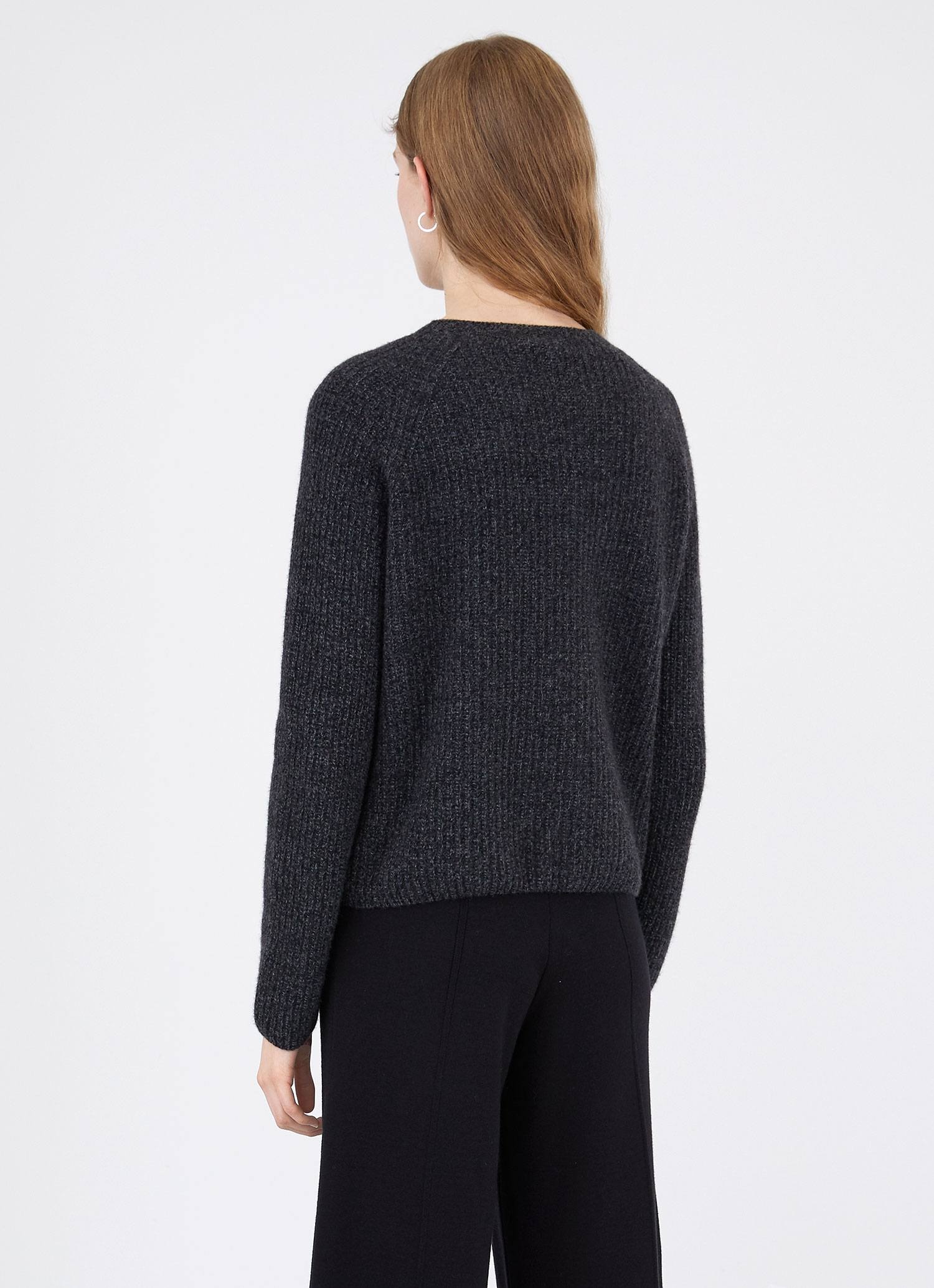 Wool Cashmere Rib Jumper - 2