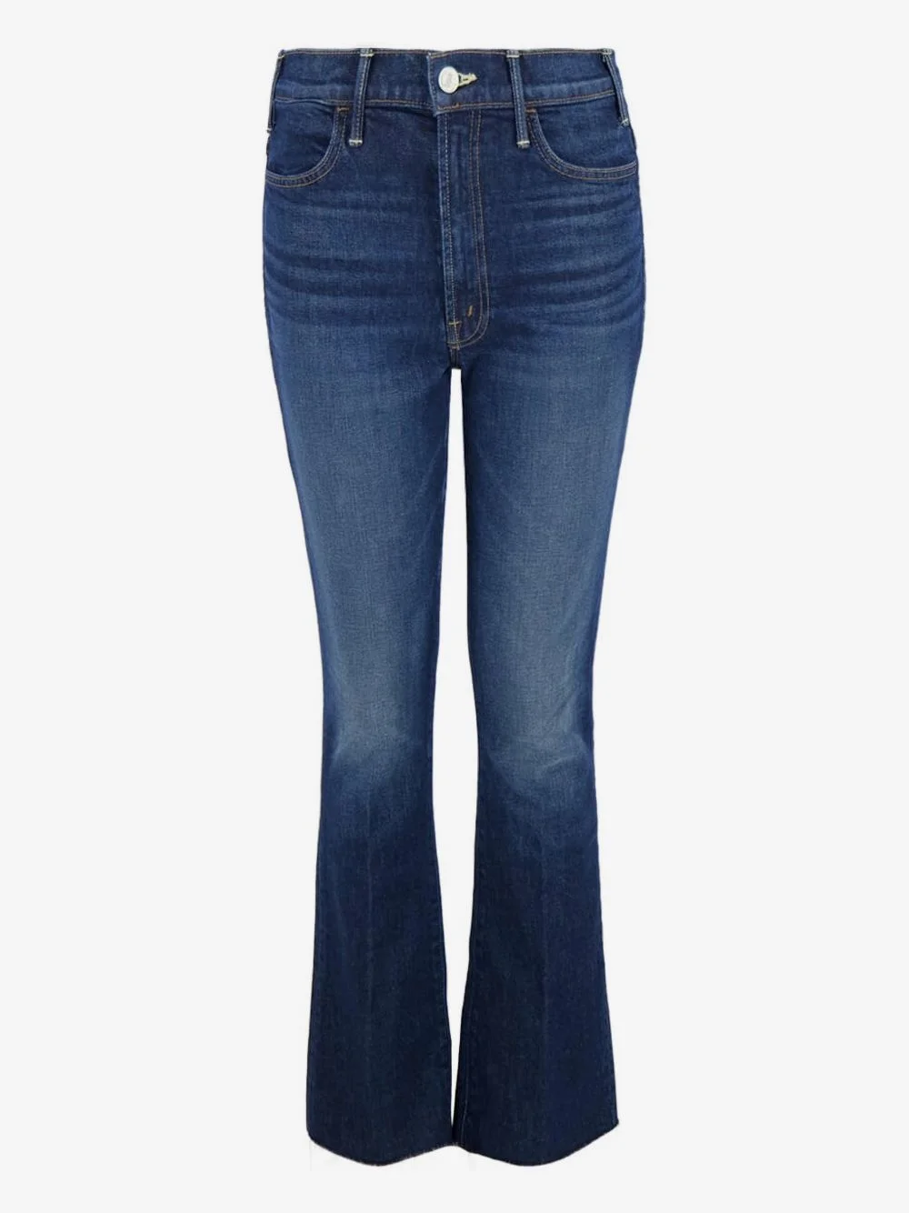 frayed bootcut jeans - 1