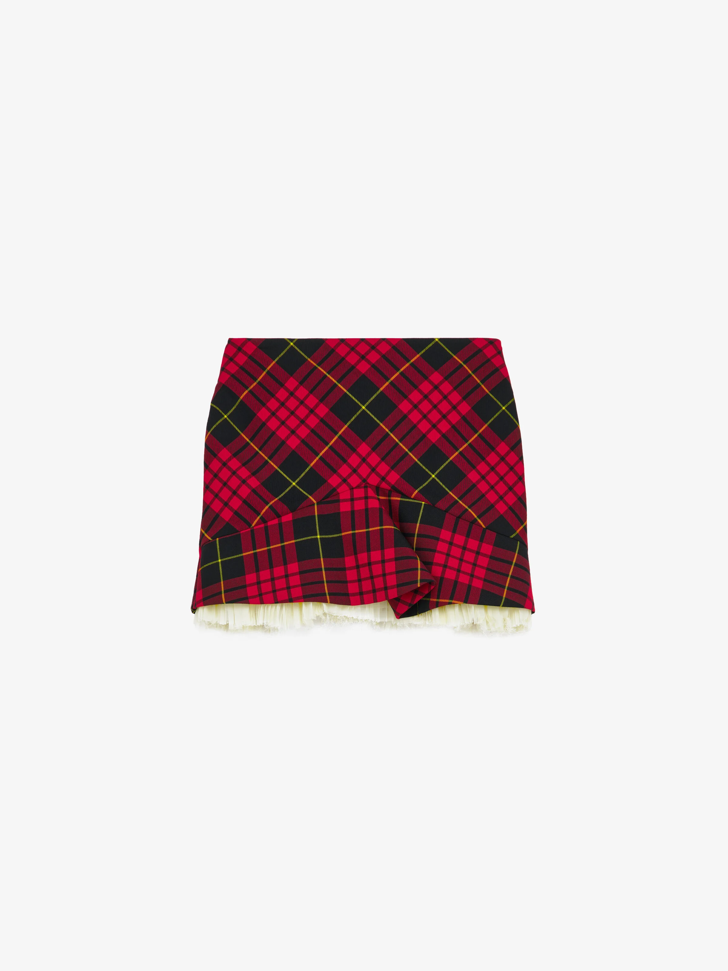 MacQueen' Tartan Kickback Mini Skirt - 1