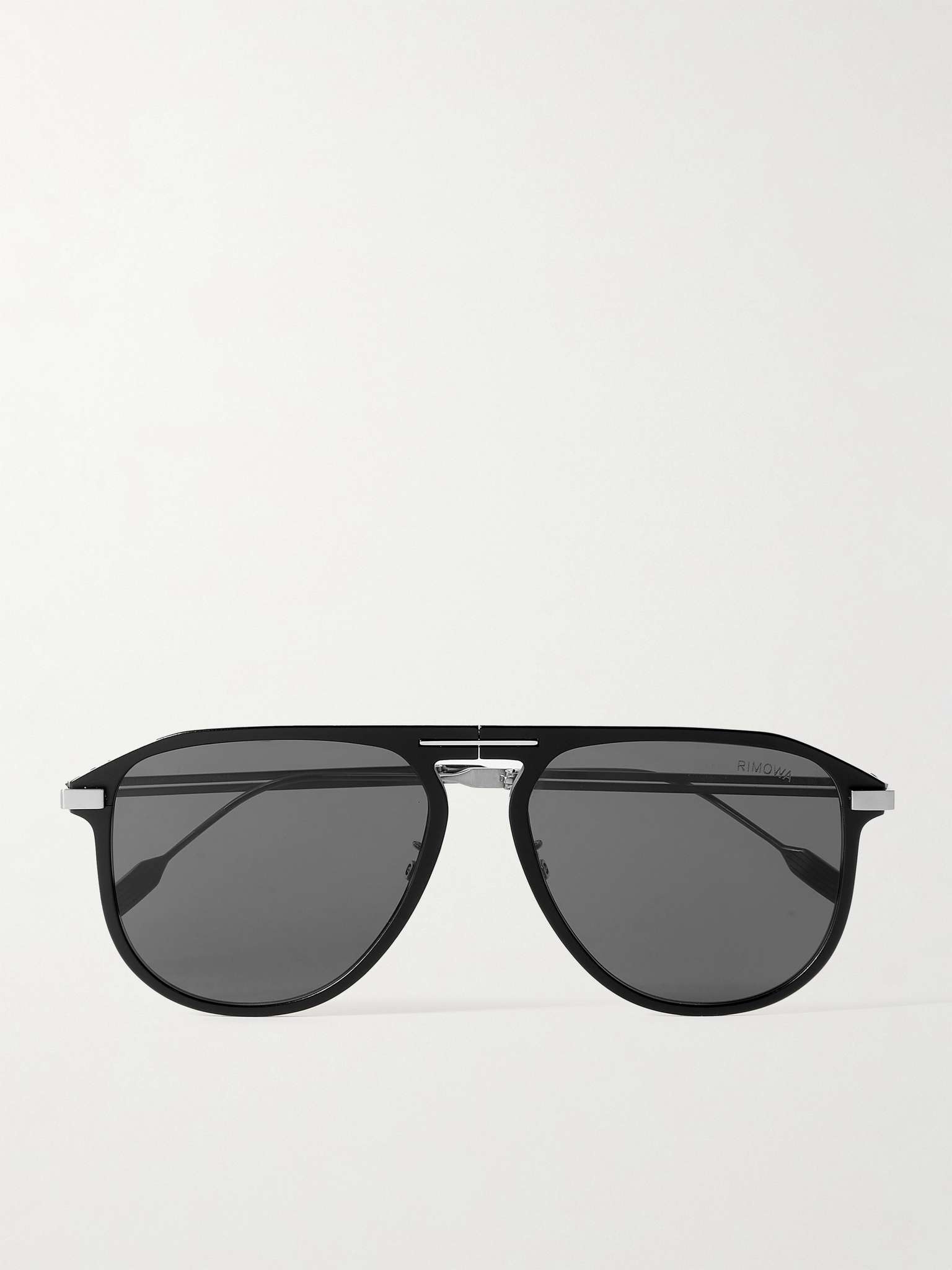 Pilot Aviator-Style Aluminium and Stainless Steel Polarised Sunglasses - 1