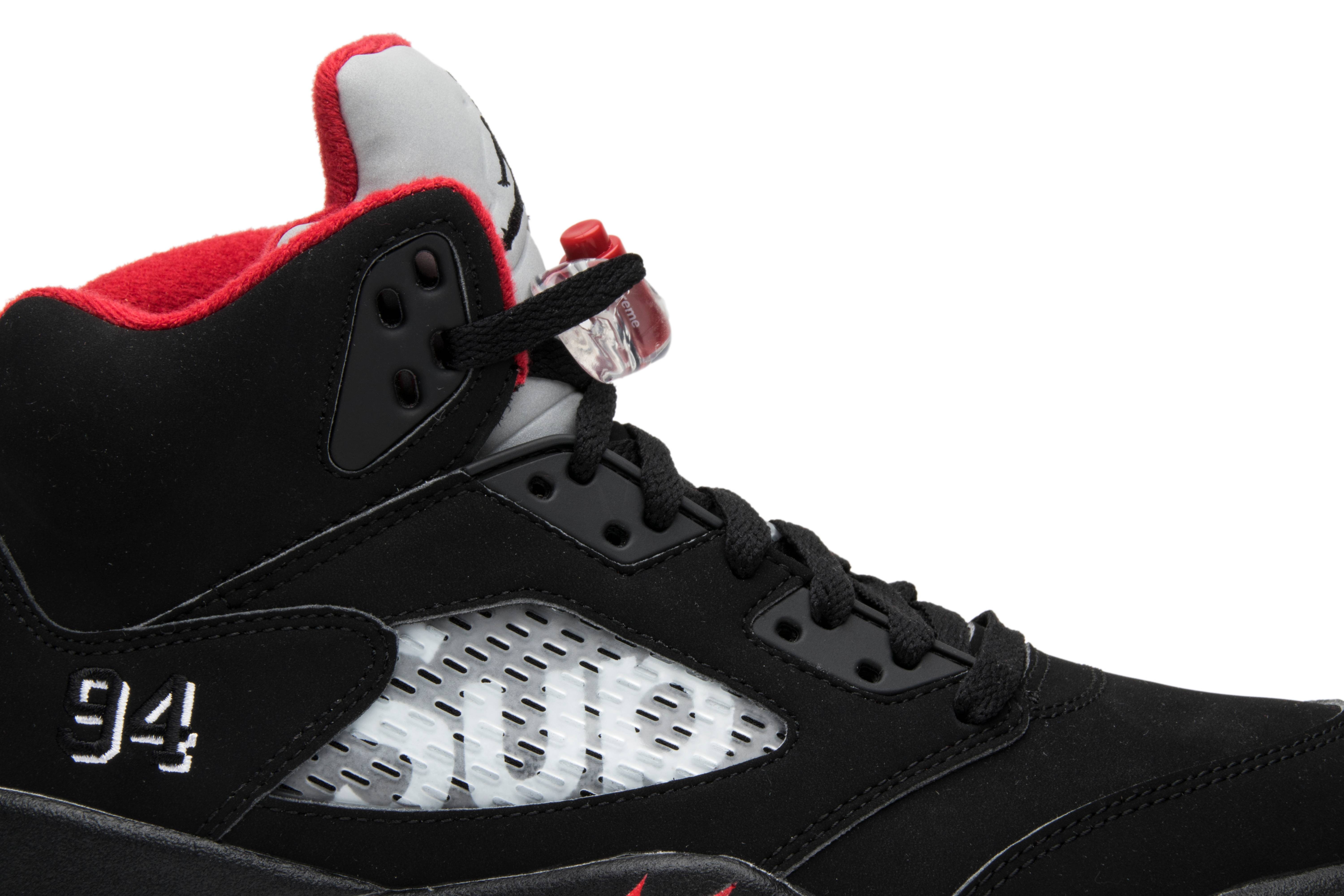 Supreme x Air Jordan 5 Retro 'Black' - 2