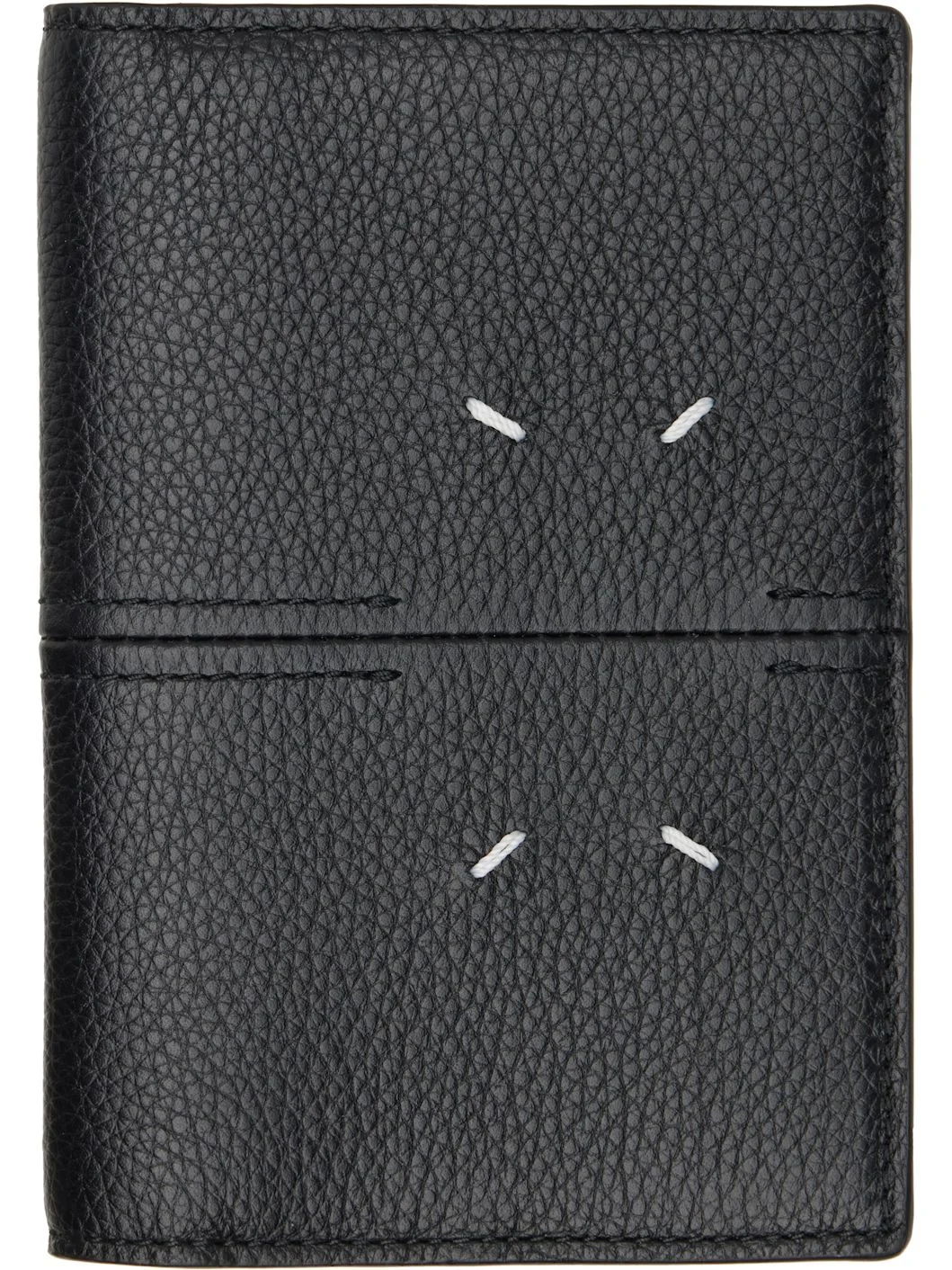 Black Leather Passport Holder - 1