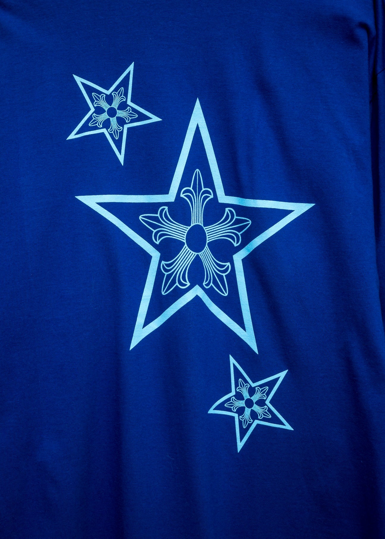 Chrome Hearts CH Indigo Blue Stars Long Sleeve - 5