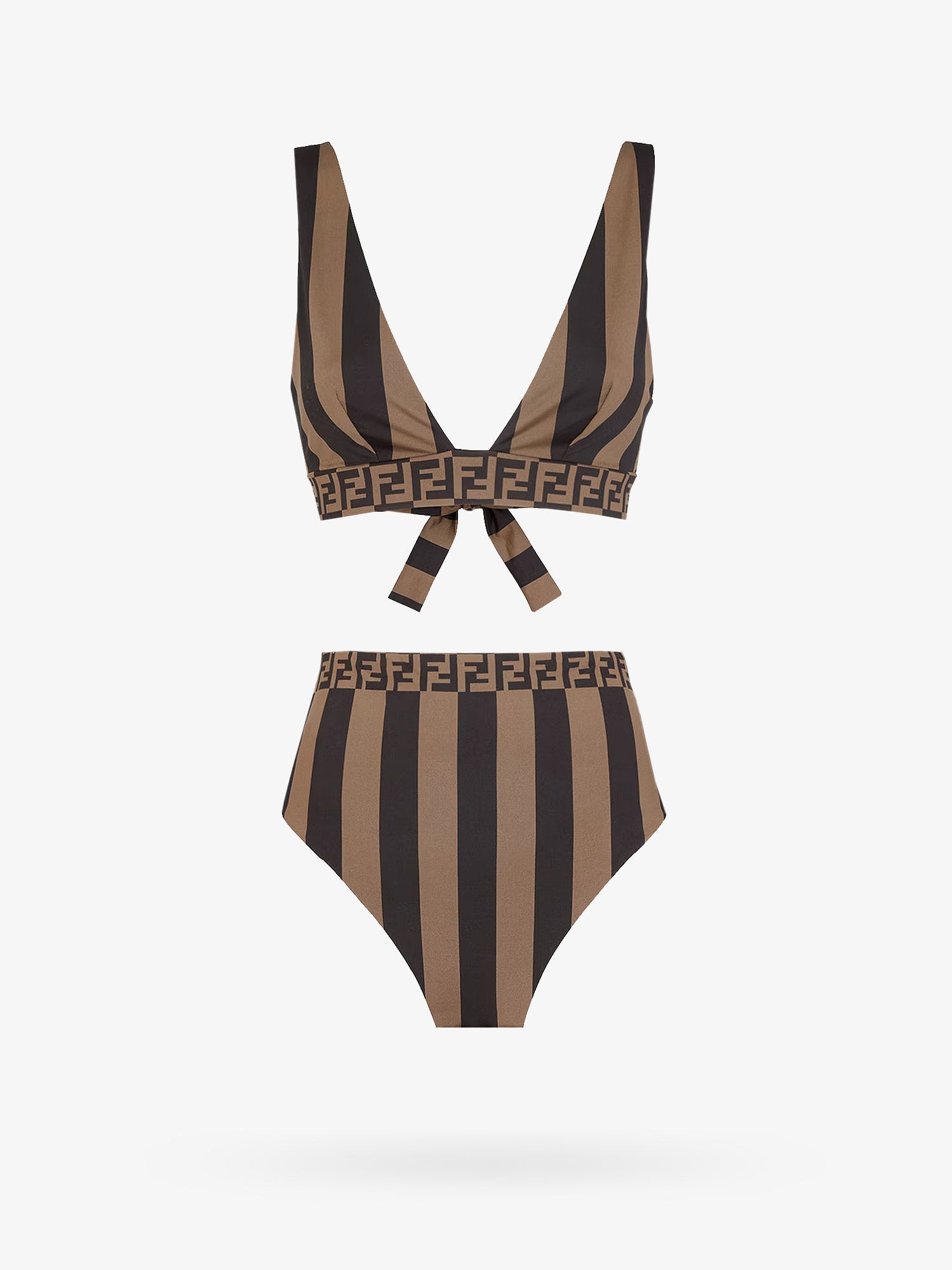 Fendi Woman Bikini Woman Brown Swimwear - 1