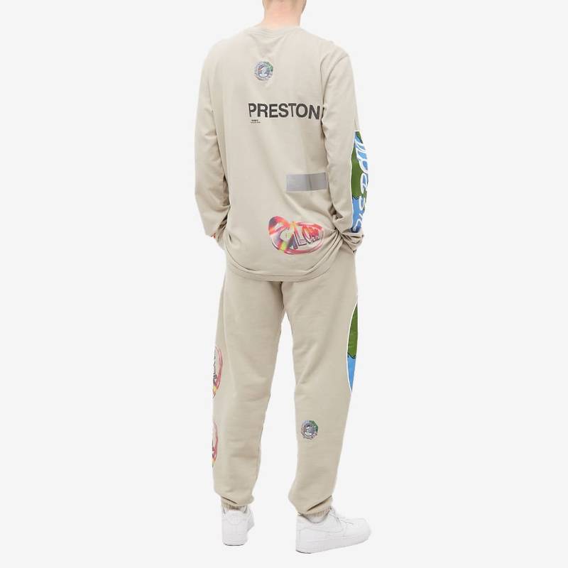Heron Preston Heron Preston Long Sleeve Global Collage Oversized Tee outlook