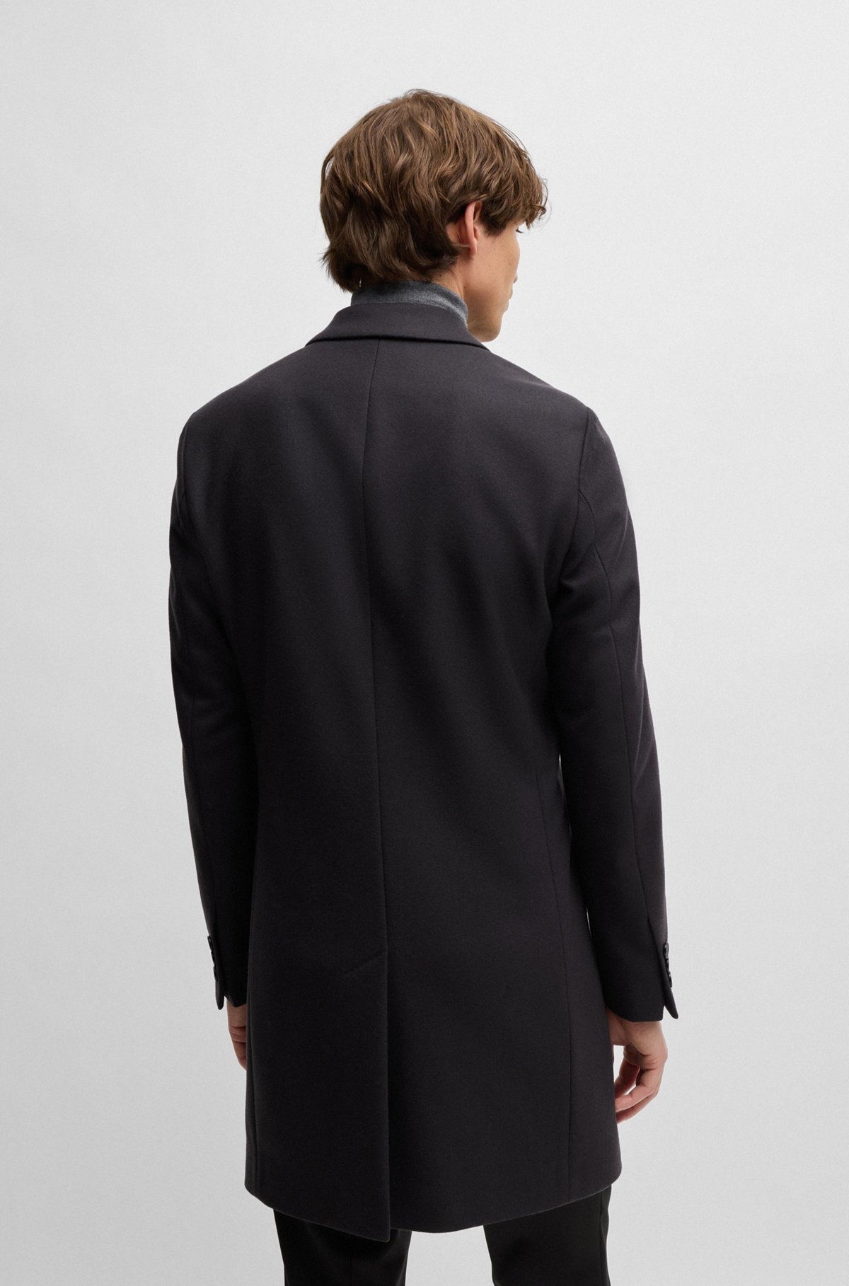 SLIM-FIT COAT IN A VIRGIN-WOOL BLEND - 5