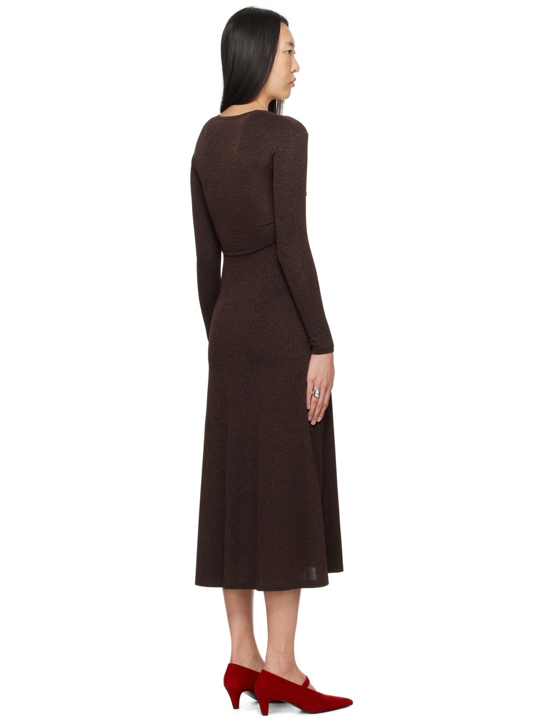Brown Baes Midi Dress - 3