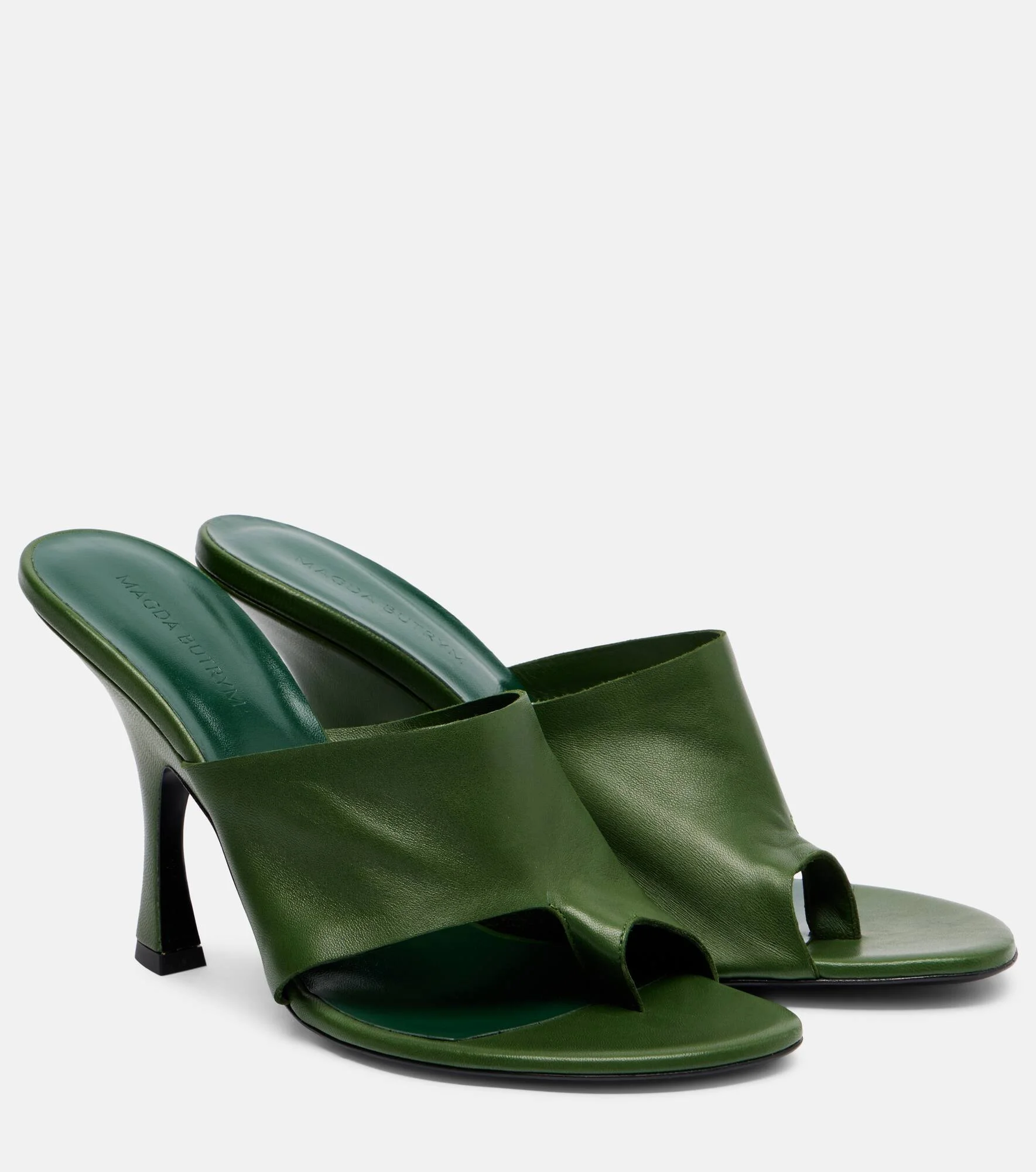 Leather thong sandals - 1