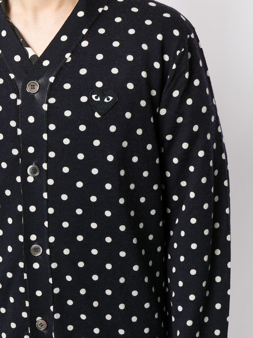 polka dot cardigan - 5