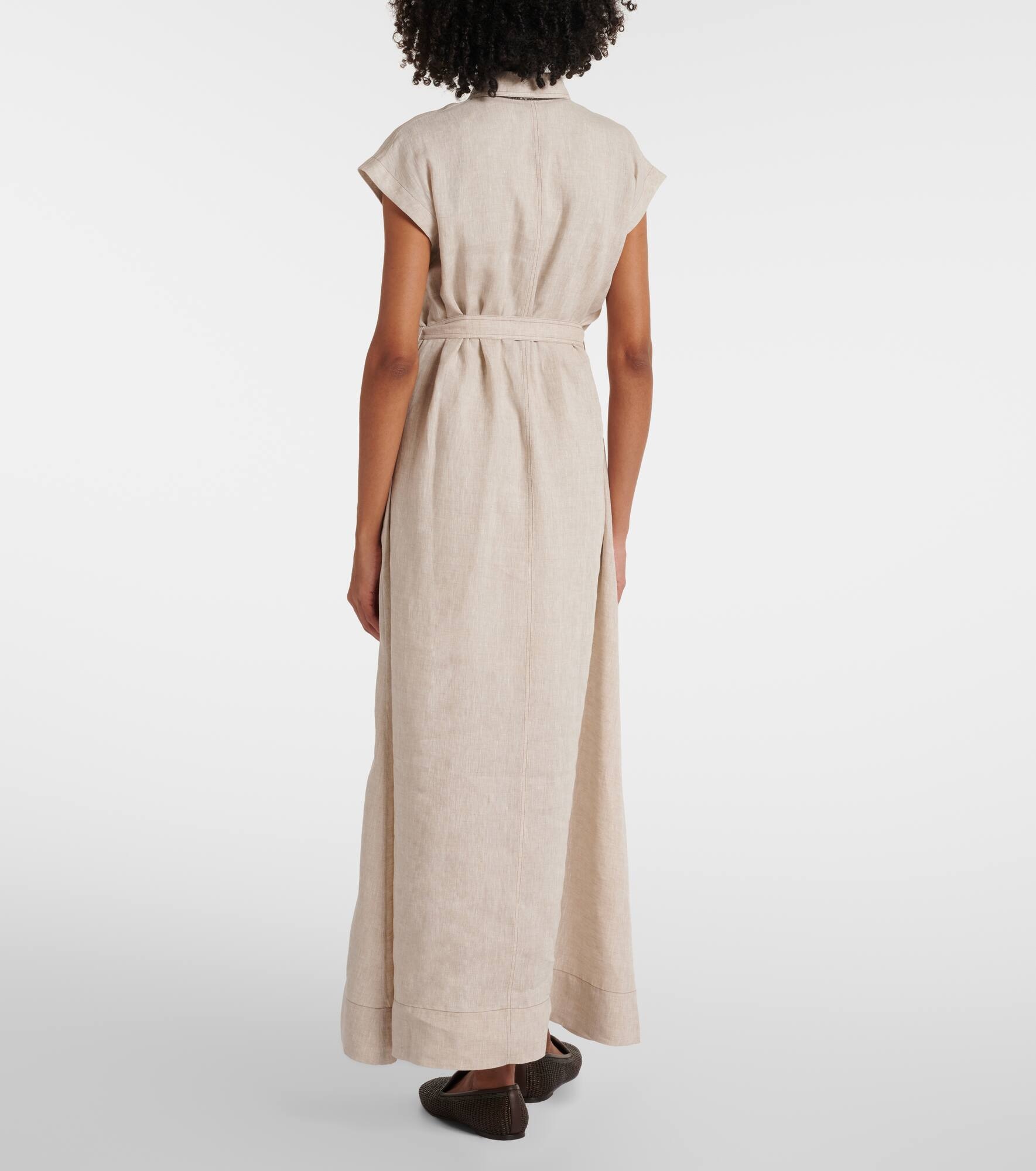 Linen maxi dress - 3