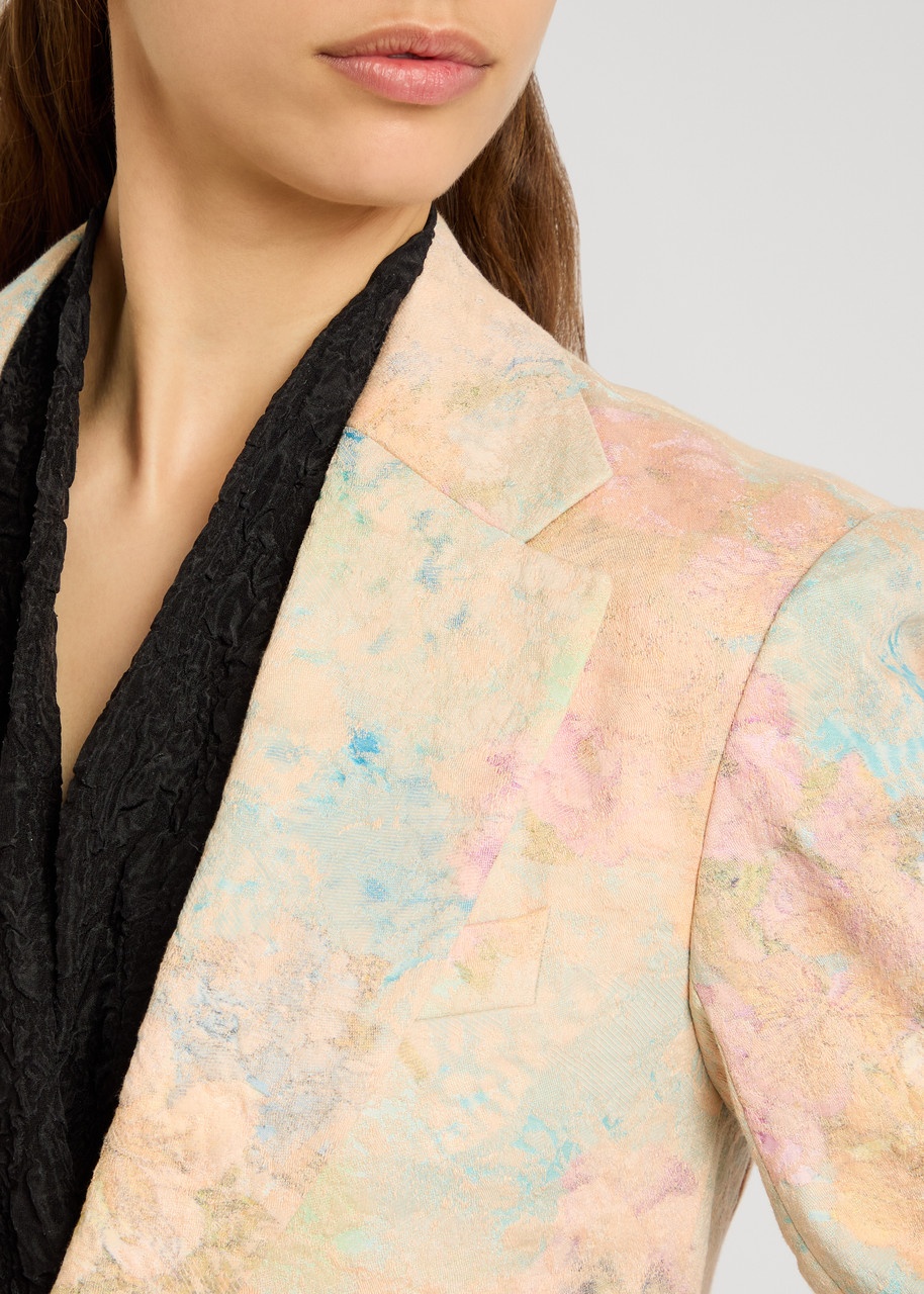 Dries Van Noten Dries Van Noten Basti Floral-jacquard Linen