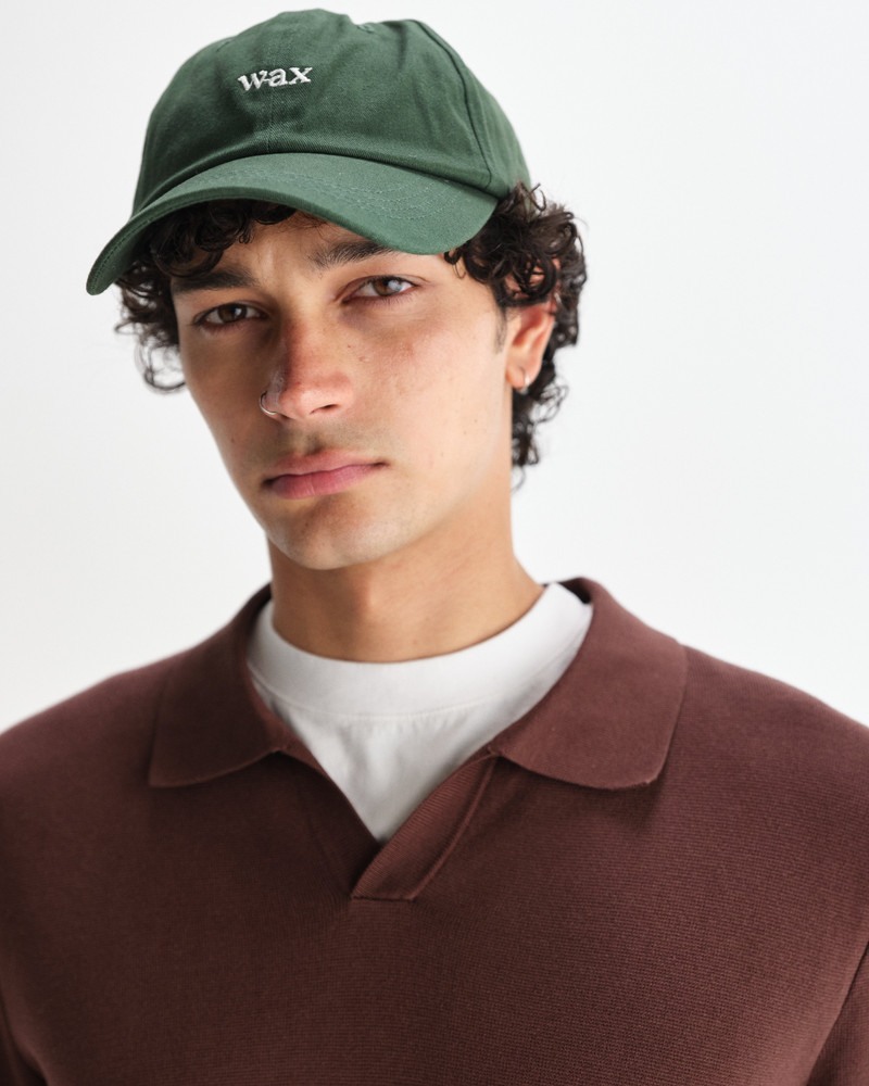 Wax London Spencer - Green Cotton Sports Cap outlook
